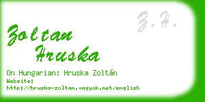 zoltan hruska business card